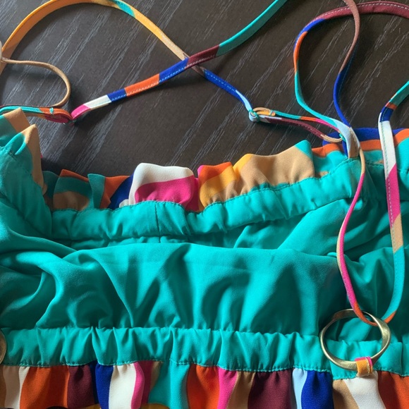 New Danielle Union women’s dress pleated colorful flowy loose size XL retro - Picture 8 of 16